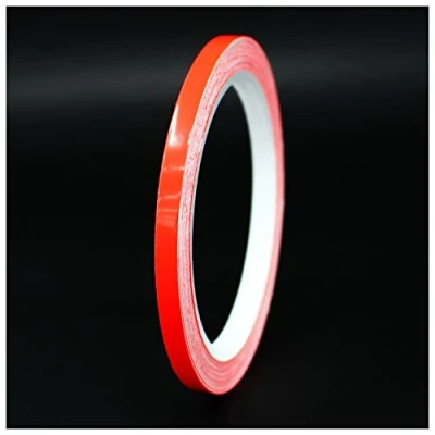 Afbeelding van 10 Meter Neon Decoratieve Strips Auto Motorfiets Boot Modelbouw Finest Folia Side zelfklevende waterdicht (4mm breedte, Rood)