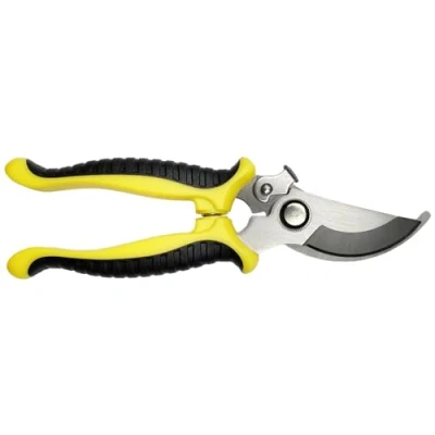 Afbeelding van Newaner Tuinschaar, met vergrendelingsgreep, antislip schaar, kan tuinplanten, bloemen en takken snijden, rozenschaar, rotan repareren van multifunctionele tuinschaar (geel)