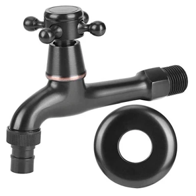 Afbeelding van Waterkraan, G1/2&quot; Wall in antiek messing kraan wasmachine enkele koude waterkraan