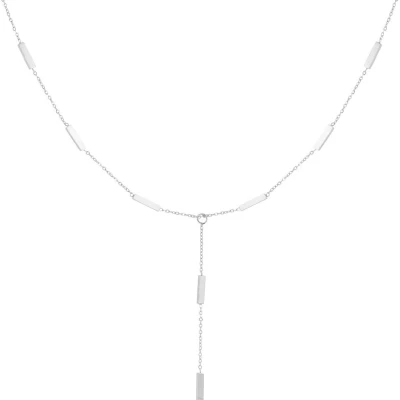 Afbeelding van Yehwang Zilveren Ketting Met Tubes Zilver Sieraad Sieraden Cadeau Cadeautip Feestdagen