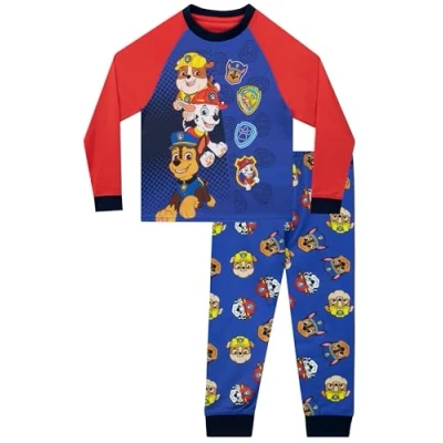 Afbeelding van Paw Patrol Pyjama&#039;s Voor Jongens Rubble, Marshall, Chase Pyjama Set Lange Mouwen PJs Veelkleurig 92