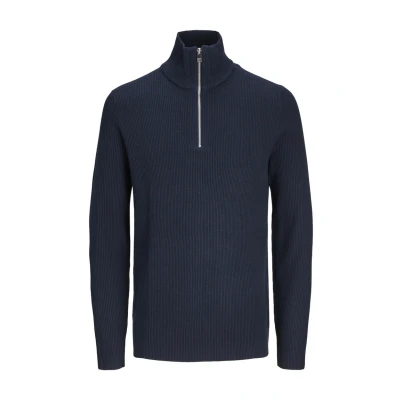 Afbeelding van JACK&amp;JONES JJEPERFECT KNIT HALF ZIP SN Heren Trui Maat S