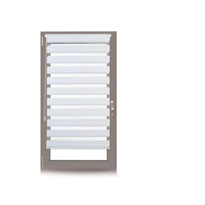 Afbeelding van Relaxdays duo rolgordijn wit roljaloezieën lichtdoorlatend jaloezie zonder boren 60x150cm