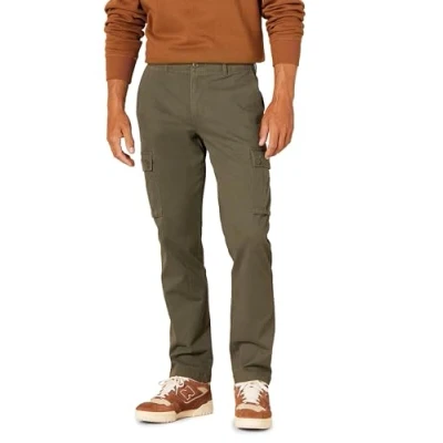 Afbeelding van Amazon Essentials Men&#039;s Cargobroek, stretch, slim fit (verkrijgbaar in grote en lange maten), Olijfgroen, 28W / 30L