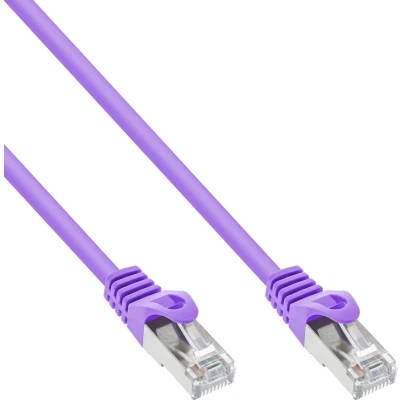 Afbeelding van InLine® Patchkabel, S FTP, Cat. 5e, paars, 7.5m