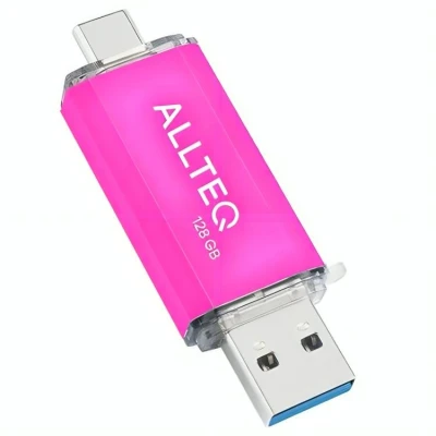 Afbeelding van USB 3.1 stick Roze 128 GB Allteq