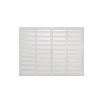 Afbeelding van Ontluchtingsafdekking, wit, achterrooster, stalen plafond en zijwand, HVAC met insectenbescherming, 400 x 300 mm, wit