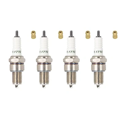 Afbeelding van 4 Stuks TORCH F7TC Bougie vervangen voor NGK 3785 BP7ES Bougie, Compatible with GX120 160 200 240 270 340 390 Generator Lawnmower Tractor Go Kart Mini Bike Polishing Machine 168F 168FA 168FB