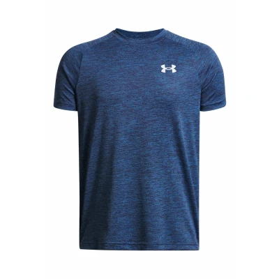 Afbeelding van Under Armour UA Tech 2.0 SS Blauw Atlantis / Wit YLG, Wit, 150/160 cm