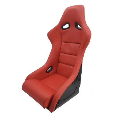 Afbeelding van AutoStyle Sportstoel &#039;BS1&#039; Rood Kunstleder Vaste polyester rugleuning incl. sledes