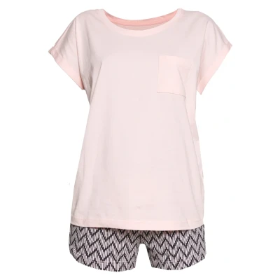 Afbeelding van Vivance Dreams Shortama met gedessineerde pyjamashort (2 delig, 1 stuk)