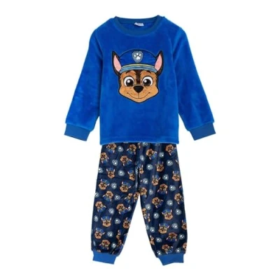 Afbeelding van CERDÁ LIFE&#039;S LITTLE MOMENTS Lange pyjama van coral fleece, Paw Patrol set, zacht en comfortabel, uniseks, kinderen, Blauw, 4 Jaar
