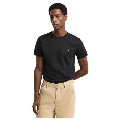 Afbeelding van GANT Shield Tshirt basic, Heren, Maat: 3XL, Black