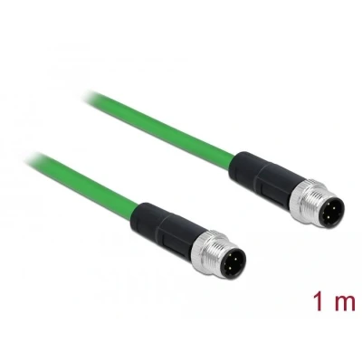 Afbeelding van Delock netwerkkabel M12 4 pins D codering TPU 1 m