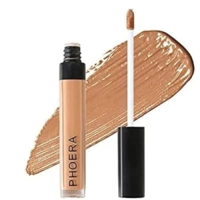 Afbeelding van Phoera Full Coverage Concealer, sterk gepigmenteerd voor donkere kringen onder de ogen, make upcrème, vochtinbrengende crème, helpt overtollige olie controle te houden, 20 g (1 stuk), 106