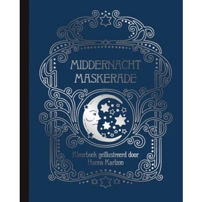 Afbeelding van Middernacht Maskerade kleurboek 64 blz