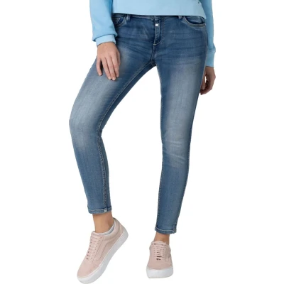 Afbeelding van TIMEZONE Dames Jeans Broeken Nali slim Fit Blauw W 27 Volwassenen
