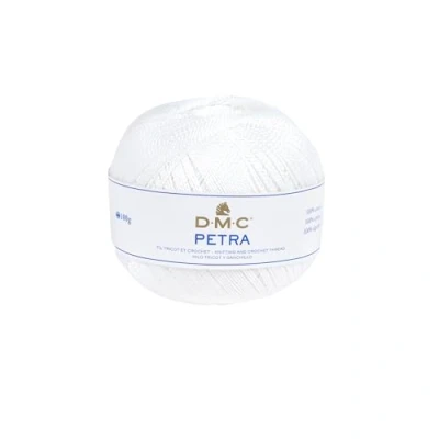 Afbeelding van DMC Petra, haak en breigaren, 100% katoen, ideaal voor kleding, babykleding woonaccessoires, 100 g