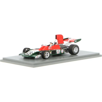 Afbeelding van het 1:43 Diecast model van De Iso Rivolta IR #26 Canadese GP 1973. bestuurder was T. Schenker. fabrikant schaalmodel is Spark.Dit alleen online beschikbaar