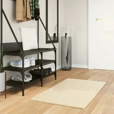 Afbeelding van Vloerkleed HUARTE laagpolig zacht wasbaar 60x110 cm crème