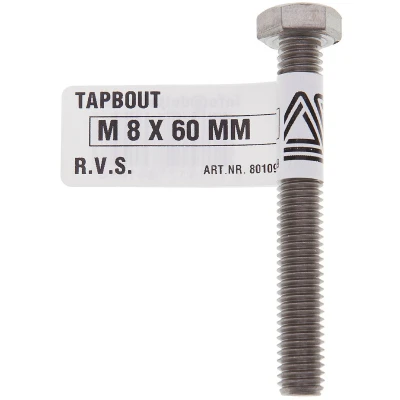 Afbeelding van Tapbout m8x40mm rvs Deltafix