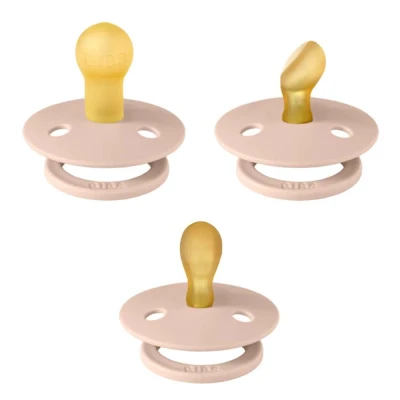 Afbeelding van Bibs Try it 0 6 mnd Blush 3 Stuks Fopspenen 81342