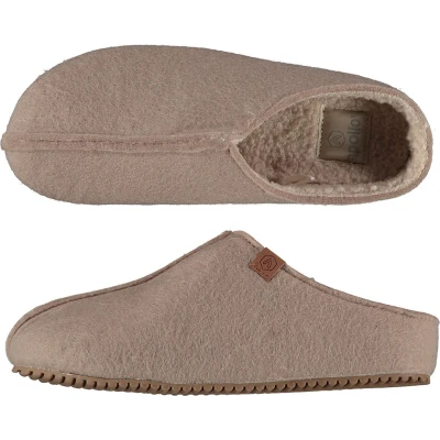 Afbeelding van Apollo Zweedse Slof Beige Maat 41/42 Dames 1paar
