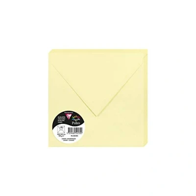 Afbeelding van Clairefontaine Ref 5453C Stuifmeel Enveloppen (Pack van 20) 165 x 165mm formaat, 120gsm papier, Gummed Seal, Inkjet &amp; Laser Printer Compatible, zuurvrij Canarie