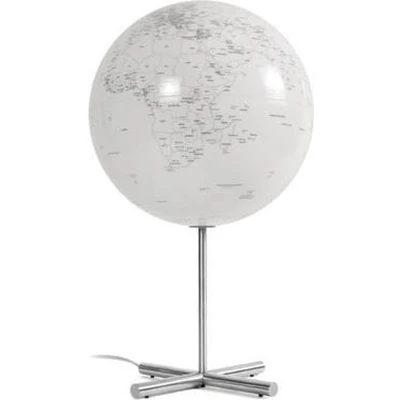 Afbeelding van Globe Lamp 30cm diameter RVS wit met verlichting