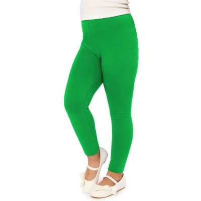 Afbeelding van Merry Style MS MS10 130 LE Meisjes Lang Leggings Sport Vrijetijdsbroek Viscose Sporbroek Yogabroek Groen 146