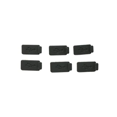 Afbeelding van System S 6X USB type A anti stof afdekking van siliconen in zwart