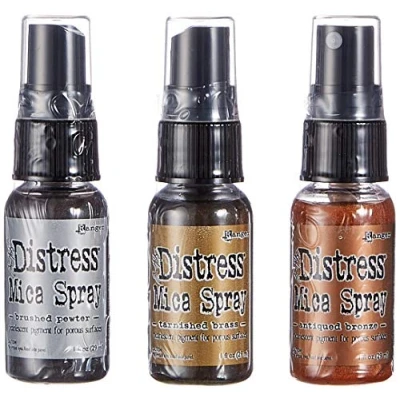 Afbeelding van Ranger Distress Glimmer Spray, 1 oz, synthetisch materiaal, meerkleurig, 29 ml (3 pack), 87