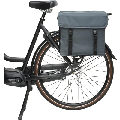 Afbeelding van Dubbele fietstas Canvas Small 38L Grijs