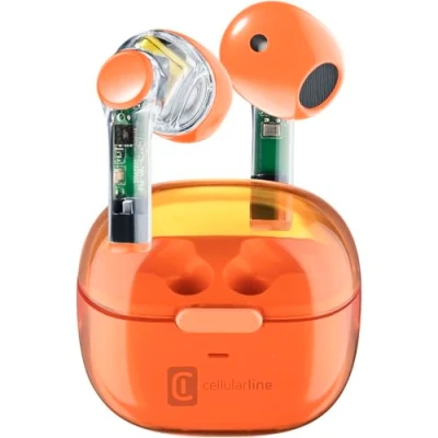 Afbeelding van Cellularline TWS Draadloze in ear capsule Bluetooth hoofdtelefoon met oplaadhoes, 3,5 uur afspeeltijd, 4 keer opladen, touch bediening en auto koppeling