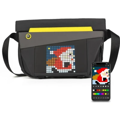 Afbeelding van Divoom™ Pixel SlingBag V LED Animatie Scherm Inclusief App Zwart