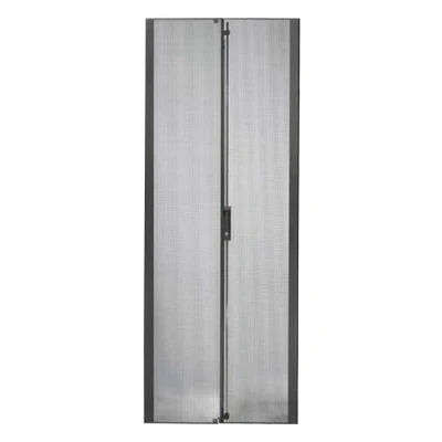 Afbeelding van APC Deur NetShelter SX 42U 750mm geperforeerd verdeeld (42 HE, 19 inch rek), Serverkast, Zwart