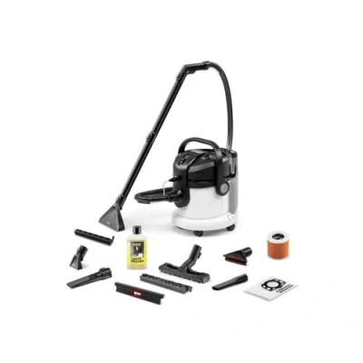 Afbeelding van Kärcher SE 4 Plus Tapijtreiniger Sproei extractie Incl. extra bekledingszuigmond 1000 W / liter Droog stofzuiger Vliesfilterzak Reinigingsmiddel RM 519, 1 l