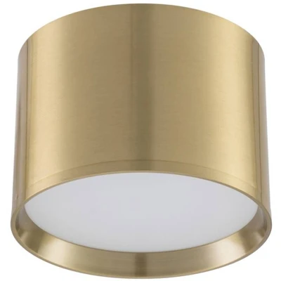 Afbeelding van Lindby LED plafondlamp 1licht Aluminium H: 8.6 cm goud Inclusief lichtbron