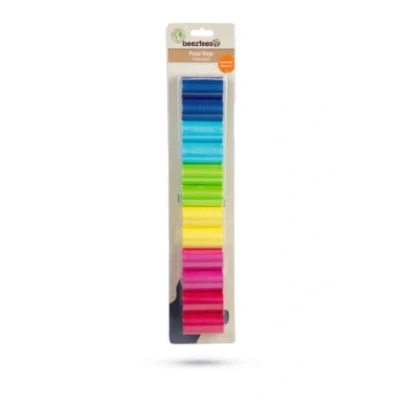 Afbeelding van BZ poepzakjes regenboog 12 x 20 stuks