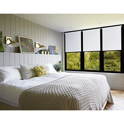Afbeelding van Amazon Basics Rolgordijn, verduisterend, met bijpassende kleurcoating, 66 x 150 cm, donkergrijs