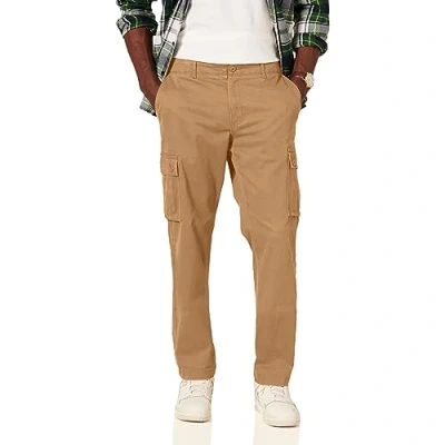 Afbeelding van Amazon Essentials Men&#039;s Stretch cargobroek met rechte pasvorm (verkrijgbaar in grote en lange maten), Donker kaki bruin, 40W / 34L