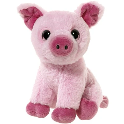 Afbeelding van Roze pluche varken knuffeltje 14 cm speelgoed varkens