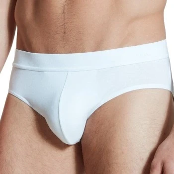 Afbeelding van Calida Herenslips Cotton Code Slip Wit katoen Small Heren
