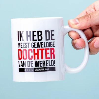Afbeelding van Meest Geweldige Dochter Vaderdag Mok van Ditverzinjeniet