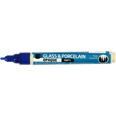 Afbeelding van Creativ Company Glasen Porseleinstift Dekkend Donkerblauw