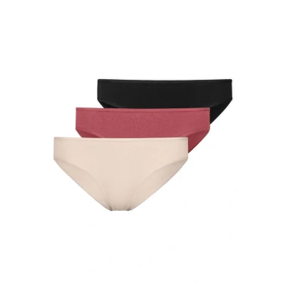 Afbeelding van Snocks 3PACK Slip, Dames, Maat: Small, Apricot mauve schwarz