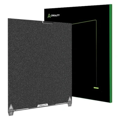 Afbeelding van Creality Officiële K2 Plus Bouwplaat, 370x370mm Gegroefd PEI Oppervlak Magnetisch, Flexibel, Verwijderbare Verende Stalen 3D Printer Bed Plaat