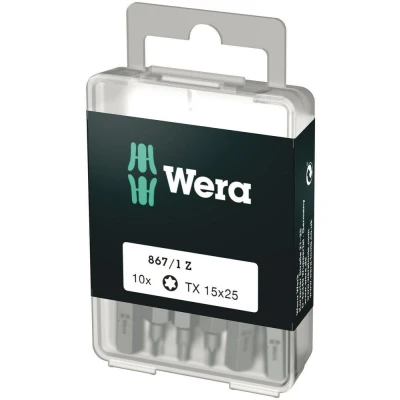 Afbeelding van Wera 1/4&quot; torx bit t15 x 25mm (Per blister van 10 stuks)