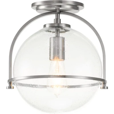 Afbeelding van Hinkley LED Plafondlamp Somerset 1X E27 Max 60W Dimbaar Brushed Nickel