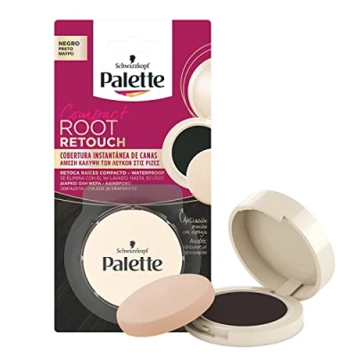 Afbeelding van Palette compact Root Retouch Retuca wortels poeder zwart 1 stuk